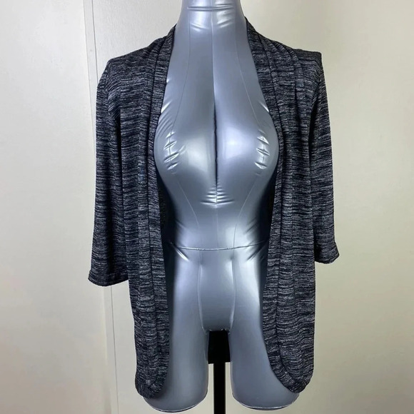 3/$15 Open front gray business casual formal work wear cardigan size extra small - Picture 1 of 10